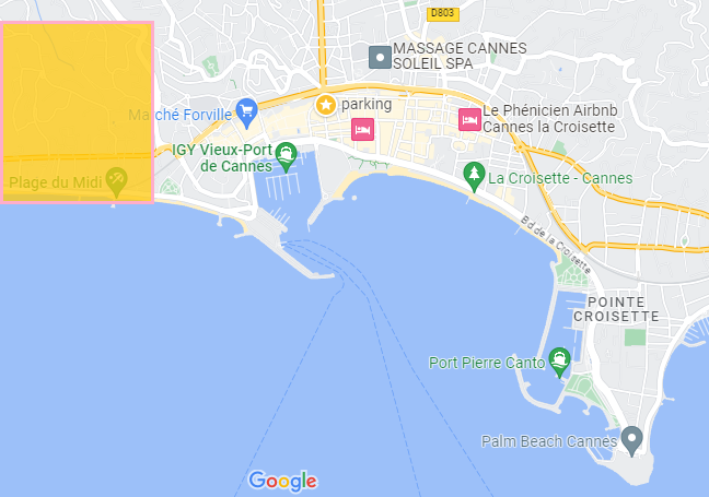 Croix des Gardes quartier cannes location vacances appartements logement